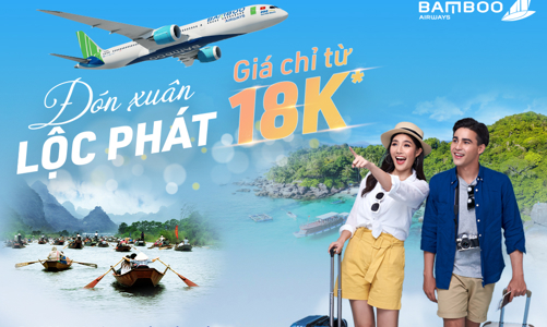 Đón xuân lộc phát, Bamboo Airways tung giá vé ưu đãi chỉ từ 18.000 đồng