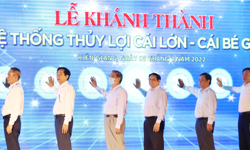 Khánh thành công trình thủy lợi lớn nhất Việt Nam