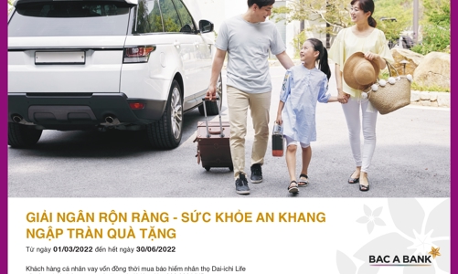 Khách hàng nhận ưu đãi bằng tiền khi vay vốn và tham gia bảo hiểm tại BAC A BANK