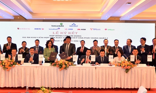 Vietcombank là đầu mối thu xếp tín dụng cho Dự án Khu liên hợp sản xuất gang thép Hòa Phát Dung Quất 2