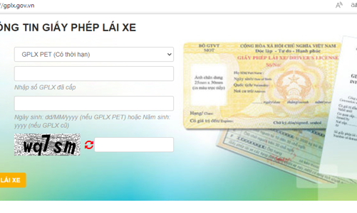 Xuất hiện hàng loạt website giả mạo tra cứu thông tin Giấy phép lái xe