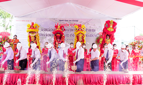 An Giang: Khởi công xây dựng cầu Châu Đốc với vốn đầu tư 534 tỷ đồng