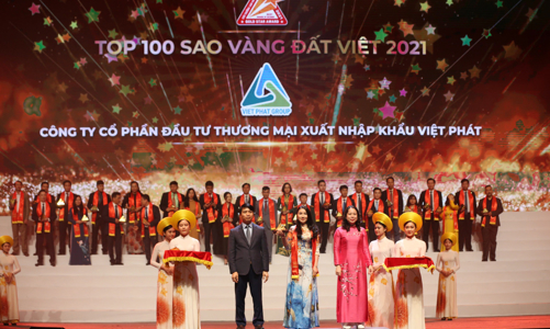Việt Phát được vinh danh Top 100 Sao vàng Đất Việt 2021