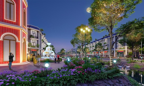 The Diamond City: “Góc nhỏ quảng trường Hà Lan” trong lòng dự án