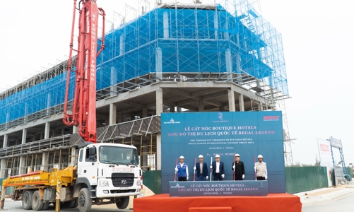 Đất Xanh Miền Trung cất nóc dãy Boutique Hotels dự án khu đô thị du lịch quốc tế tại Quảng Bình 
