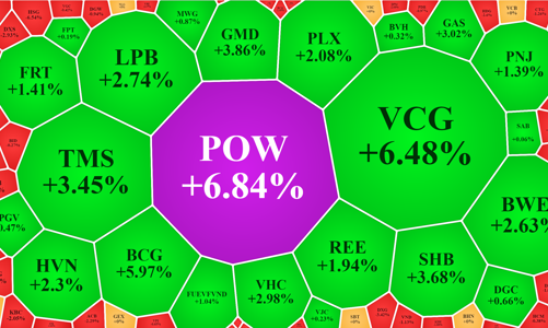 Thị trường rung lắc mạnh, cổ phiếu dầu khí tăng vượt trội