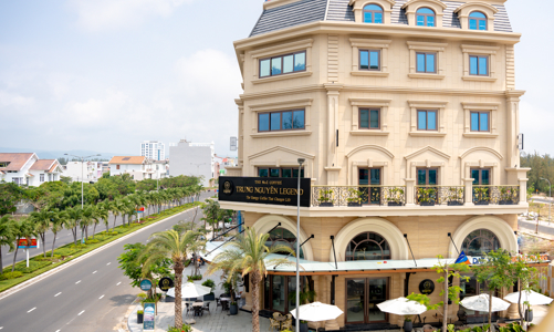 Hệ mặt dựng các căn boutique hotel Regal Maison Phu Yen gây ấn tượng với vẻ đẹp hoàn thiện