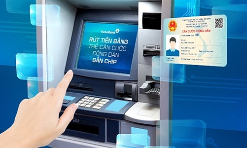 Người dân có thể rút tiền tại ATM bằng căn cước công dân gắn chip