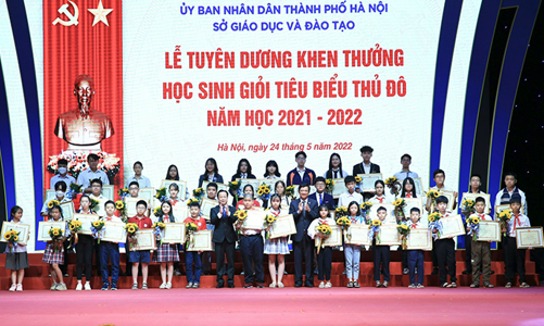 Tuyên dương, khen thưởng 700 học sinh giỏi tiêu biểu trên địa bàn Thủ đô