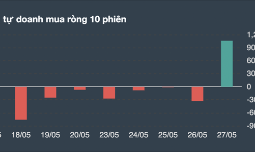 Nhóm bán lẻ tăng rực rỡ, tự doanh tiếp tục gom vào