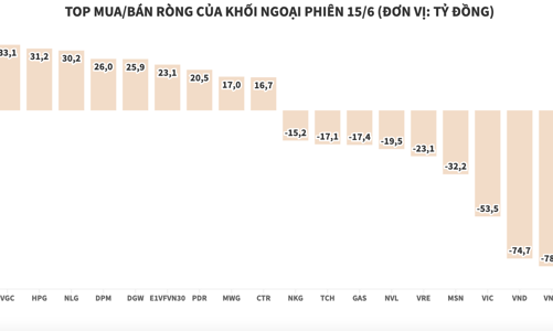 Thị trường sụt mạnh, khối ngoại góp lực bán với hơn 171 tỷ đồng