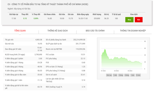 6 tháng đầu năm, CII báo lãi hơn 700 tỷ, dự kiến trả 2.800 tỷ đồng nợ gốc trái phiếu trước hạn