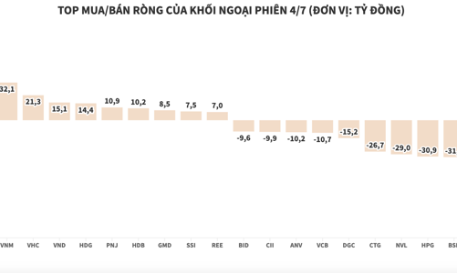 Khối ngoại tiếp tục bán ròng hơn 175 tỷ đồng, bán mạnh MWG