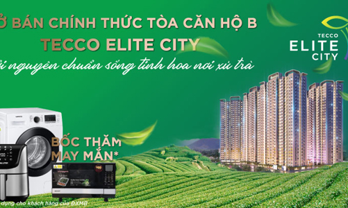 Mở bán tòa căn hộ đẹp nhất dự án Tecco Elite City Thái Nguyên