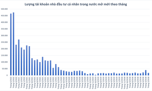 Lượng nhà đầu tư F0 vẫn không ngừng bùng nổ, 466.000 tài khoản mở mới trong tháng 6 
