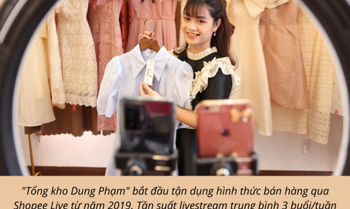 Một nhà bán hàng tăng trưởng 300% trong dịp 7/7 nhờ livestream trên Shopee Live