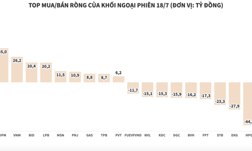 Khối ngoại tiếp tục bán ròng hơn 125 tỷ đồng, tập trung xả VHM và HPG