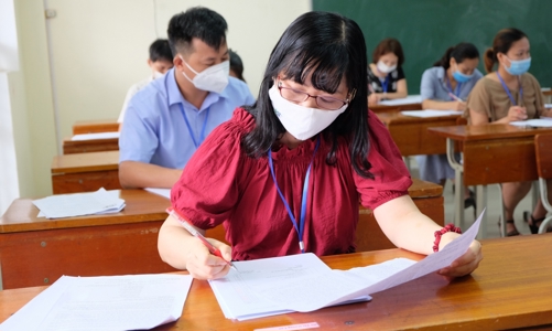 Bộ Giáo dục và Đào tạo kiểm tra công tác chấm thi tốt nghiệp THPT của Hà Nội