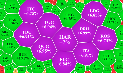 Đến lượt cổ bất động sản tăng rực rỡ, nhóm chứng khoán tiếp tục hút tiền mạnh
