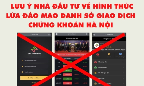 Cảnh báo nhà đầu tư về website giả mạo của HNX