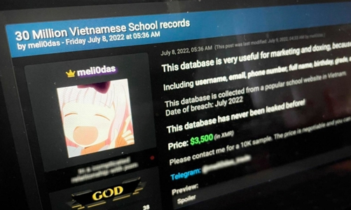 Dữ liệu cá nhân của hơn 2/3 dân số Việt Nam được đăng tải, thu thập... trên không gian mạng