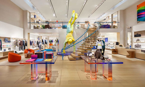 Bên trong cửa hàng Louis Vuitton dành cho nam giới lớn nhất Hoa Kỳ