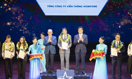 MobiFone nhận nhiều giải thưởng tại Lễ vinh danh Top 10 Doanh nghiệp công nghệ thông tin Việt Nam