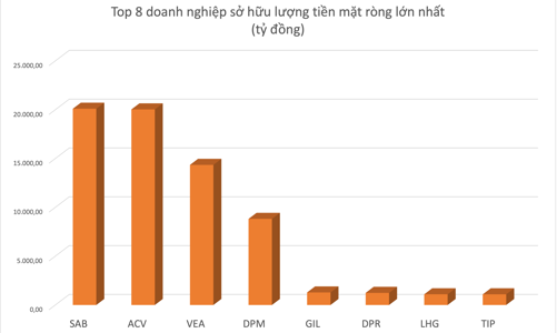 Những doanh nghiệp nào đang sở hữu lượng tiền mặt ròng lớn nhất sàn chứng khoán? 