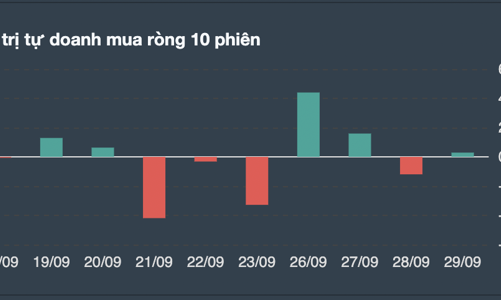 Vn-Index thủng đáy, tự doanh mua ròng