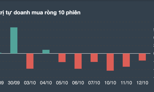Thị trường bùng nổ cổ tím la liệt, tự doanh tranh thủ bán ròng tiếp