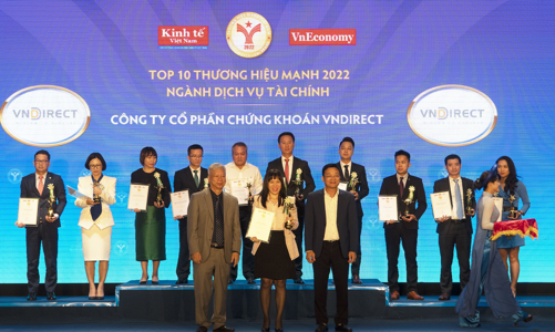 Lần thứ hai liên tiếp VnDirect lọt top 10 thương hiệu mạnh Việt Nam