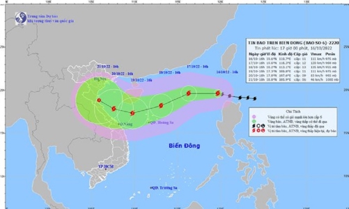Khẩn trương triển khai các biện pháp sẵn sàng ứng phó với bão số 6