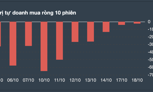 Áp lực bán của tự doanh công ty chứng khoán đã suy yếu 