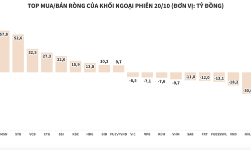 Khối ngoại quay lại mua ròng, gom hàng loạt blue-chips