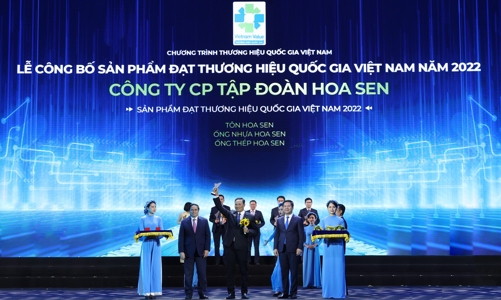 Tập đoàn Hoa Sen 6 lần liên tiếp được vinh danh Thương hiệu Quốc gia Việt Nam