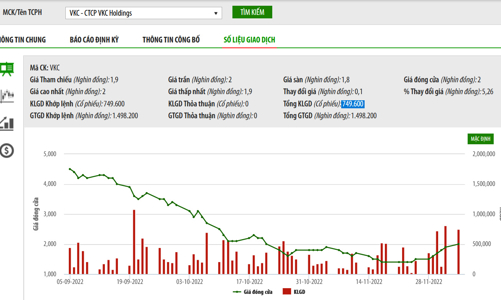 Khai sai số lỗ trên báo cáo tài chính đã kiểm toán, VCK bị phạt tiền