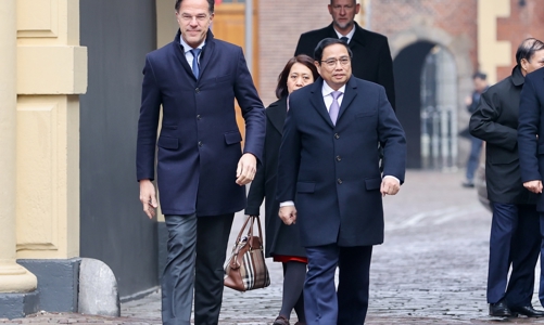 Lễ đón chính thức Thủ tướng Phạm Minh Chính thăm Vương quốc Hà Lan