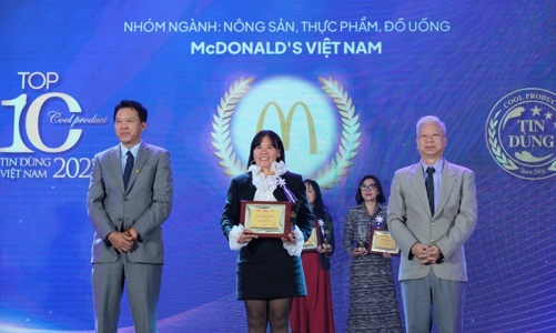 McDonald’s 5 năm liên tiếp được vinh danh trong chương trình Tin Dùng Việt Nam