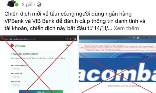 Hàng loạt trang độc hại được đưa vào 