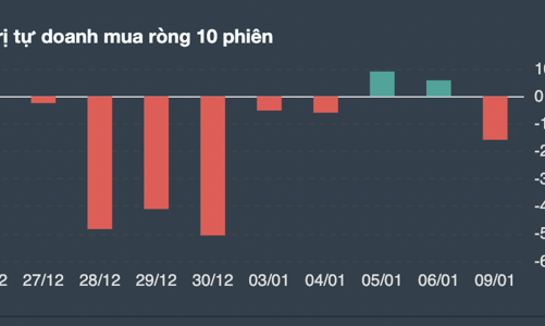 Tự doanh bán ròng 200 tỷ đồng, xả chủ yếu cổ phiếu NVL