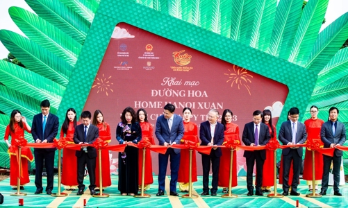 “Happy Tết” diệu kỳ trên đường hoa Home Hanoi Xuan 2023