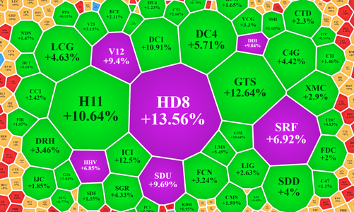 Thanh khoản tụt, VCB, BID vẫn kéo VN-Index tăng, cổ phiếu đầu tư công tích cực