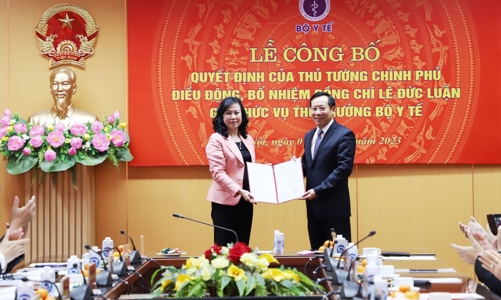 Công bố quyết định điều động, bổ nhiệm Thứ trưởng Bộ Y tế Lê Đức Luận