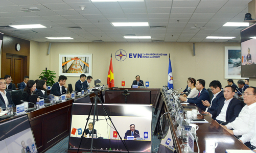 EVN họp bàn hợp tác, mua bán điện với Công ty Lưới điện Phương Nam Trung Quốc 