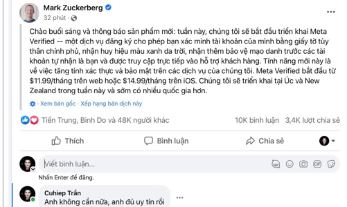 Facebook thu phí tick xanh: Sự tận thu và lo ngại những hệ lụy bất ổn mạng xã hội