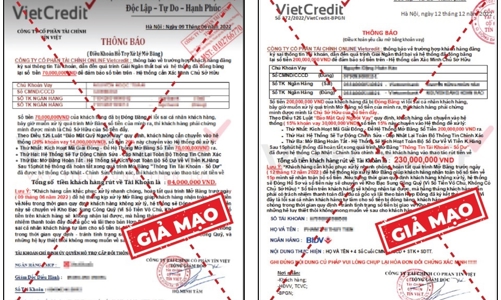 VietCredit cảnh báo thủ đoạn mạo danh, lừa đảo khách hàng