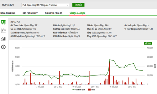 Petrolimex muốn đấu giá toàn bộ 120 triệu cổ phiếu PG Bank, giá khởi điểm 21.300 đồng