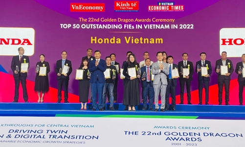 Honda Việt Nam vinh dự nhận danh hiệu Rồng Vàng lần thứ 18