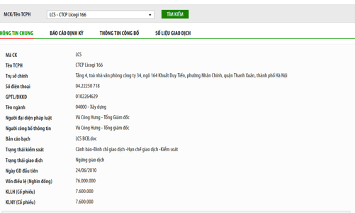 LCS chính thức xin 