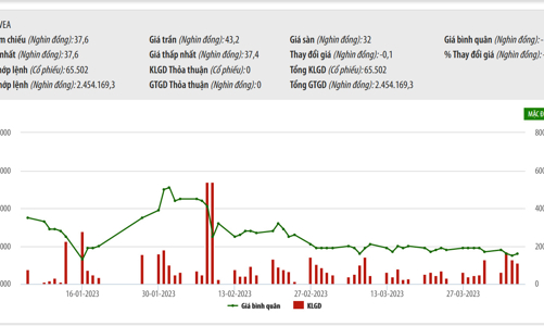 Từ ngày 11/4, hơn 1,3 tỷ cổ phiếu VEA vào diện bị cảnh báo 